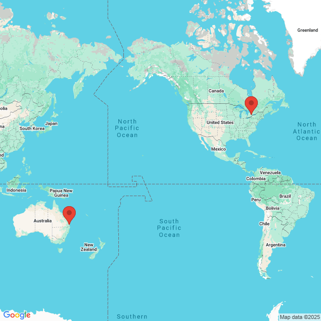 Trip between Brisbane and Toronto