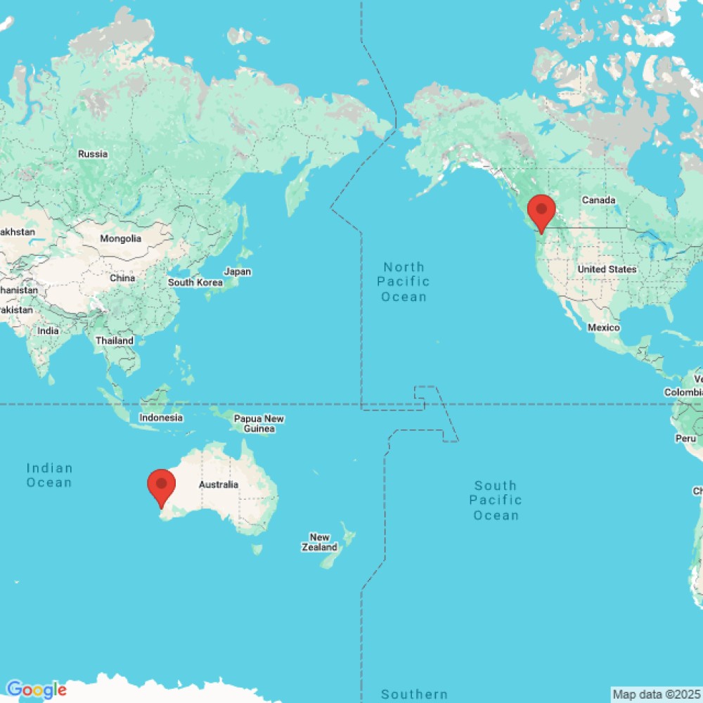 Trip between Seattle and Perth