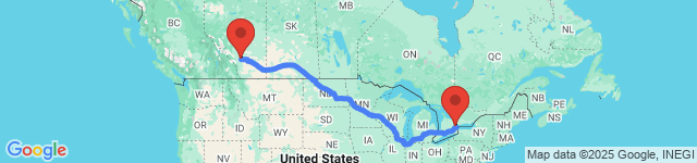 Calgary to Toronto journey Calgary to Toronto road trip scenery