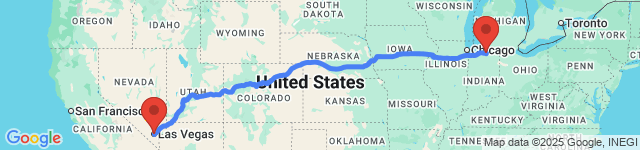 Elkhart to Las Vegas road trip scenery