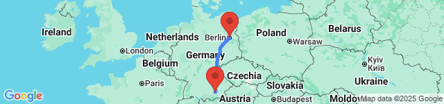 Berlin to Munich road trip scenery