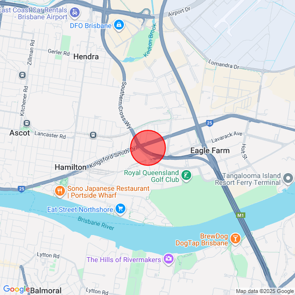 map of departure location