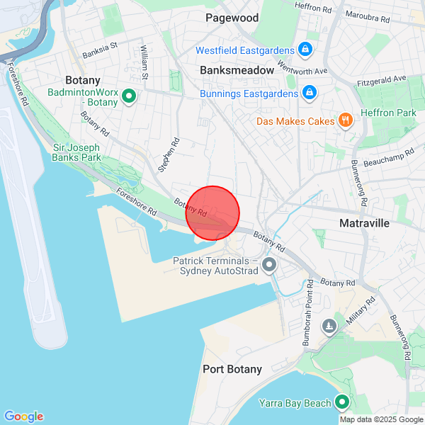 map of delivery location